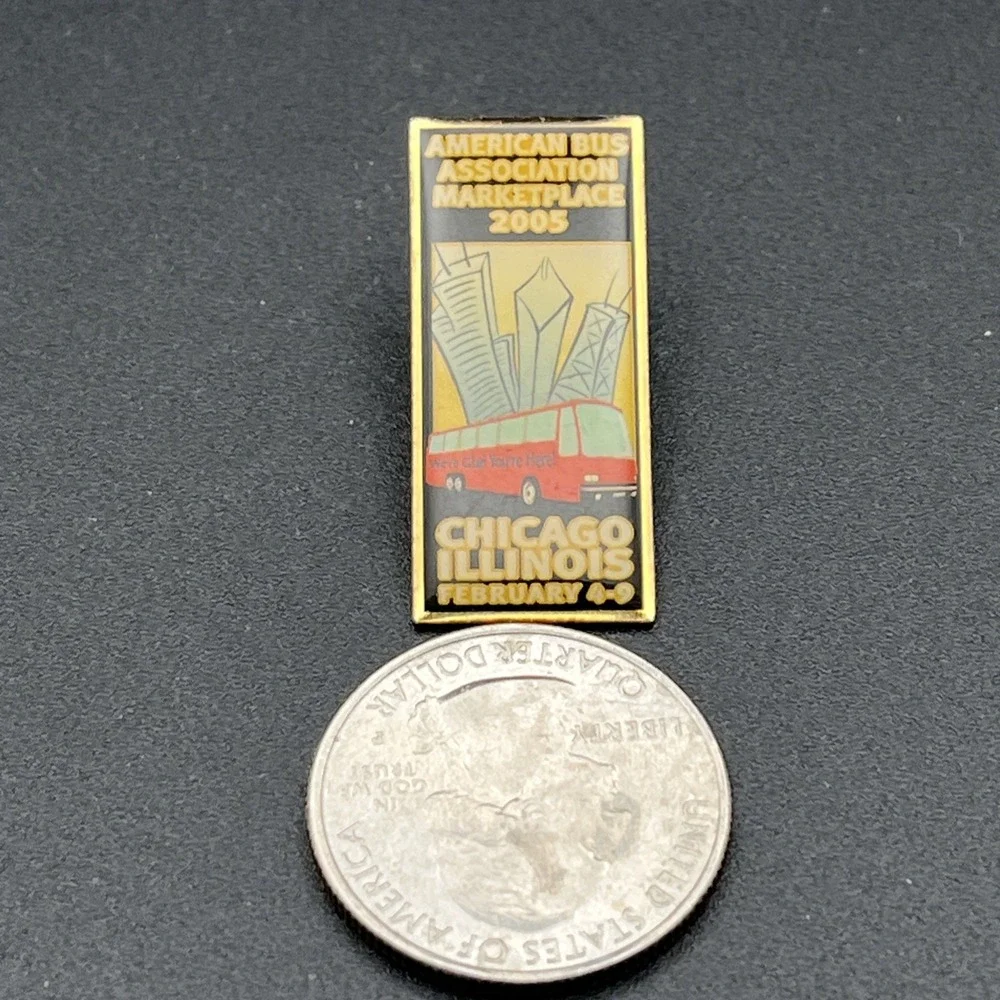 2005 American Bus Association Marketplace‎ Chicago Illinois Lapel Hat Pin
